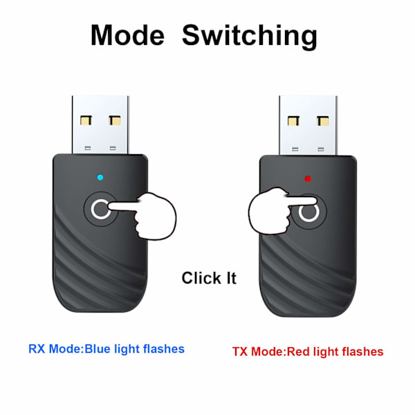 3-i-1 5.0 Bluetooth-mottaker sender