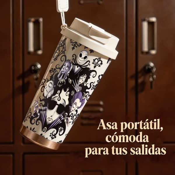 Kahvitermos 500ml Ruostumaton teräs Juhlaväri White