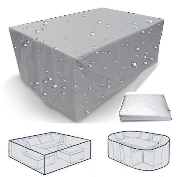 75 Storlekar Vattentäta Utomhus Patio Trädgårdsmöbelöverdrag Regn Snö Stolsöverdrag 160x160x80cm
