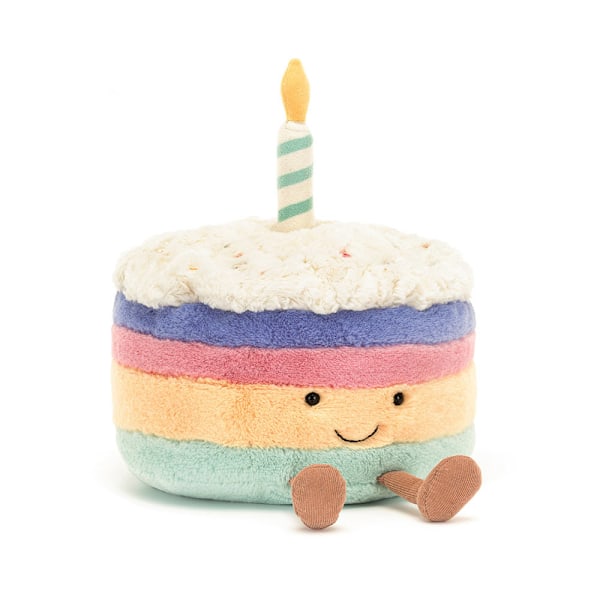Jellycat kage Plyslegetøj, Udstoppede, Sjov Indretning og Gave