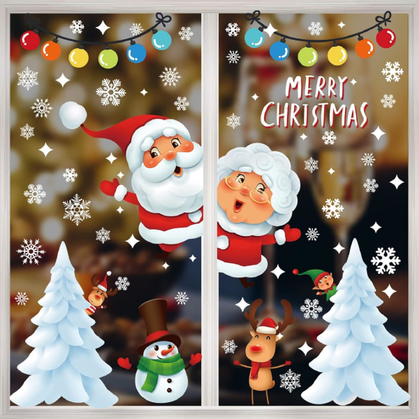 Jul Fönsterdekaler Jul Dekoration DIY Vind