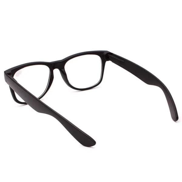 Mat sort Wayfarer læsebriller med styrke 2.0 2