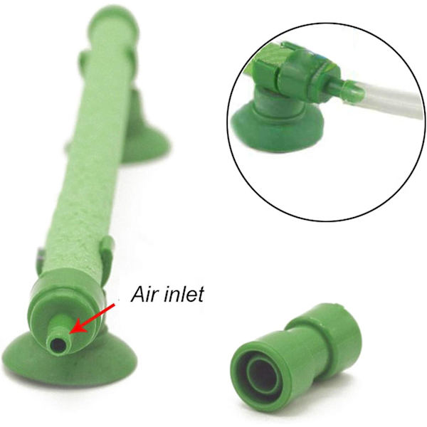 2 st luftbubblor luftningsrör akvarium vägg luftdiffusor syrepump diffusor tillbehör för fiskbehållare 14”