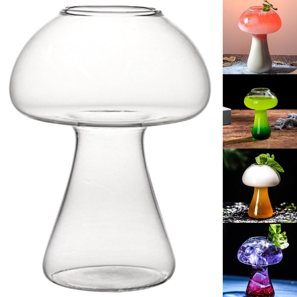 1 ST Clear Cocktail Cups Creative Martini Glasögon Transparent