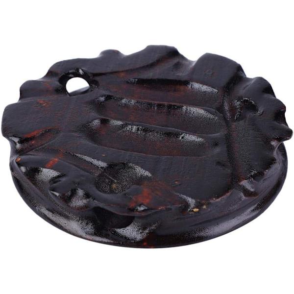 1 stk 10 x 2,5 cm solid trebase, rund blomsterpotte,