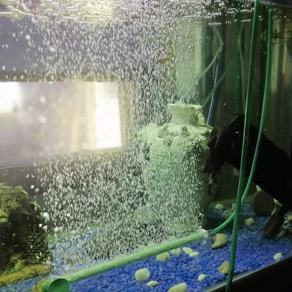 2 stk. luftbobler beluftningsrør akvarium væg luftdiffuser iltpumpe diffuser tilbehør til fiskebeholder 14”