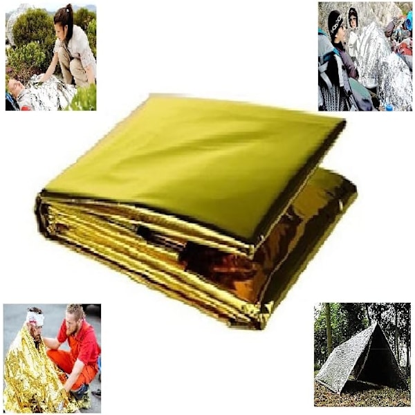 2-piece set - emergency blanket - windproof lightweight blanket