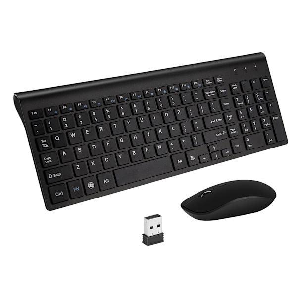 1 kpl langaton USB-näppäimistö ja hiiri -setti toimistolle