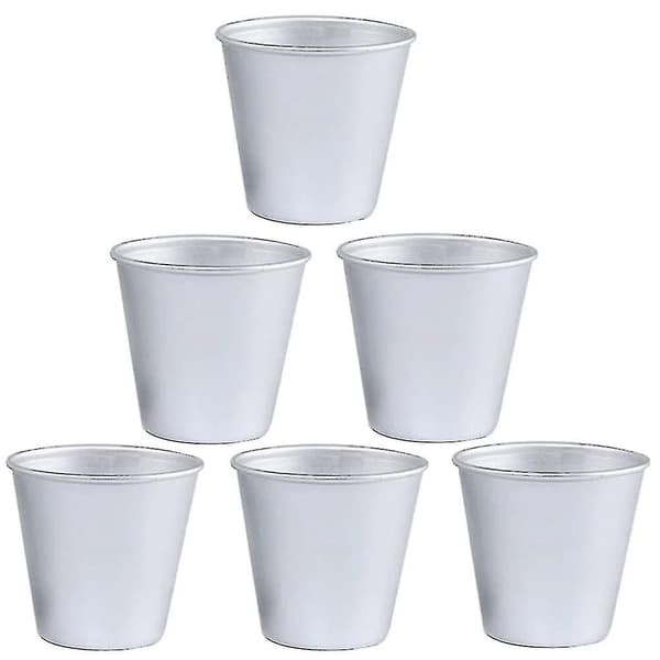 6 stk Non Stick Pudding Former, Mini Aluminium Kopper, Cupcake Former, Nonstick Muffin Former, Mini Pudding Former