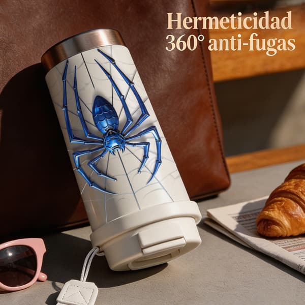 Kaffetermos 500ml Rustfritt Stål Søt Design Black
