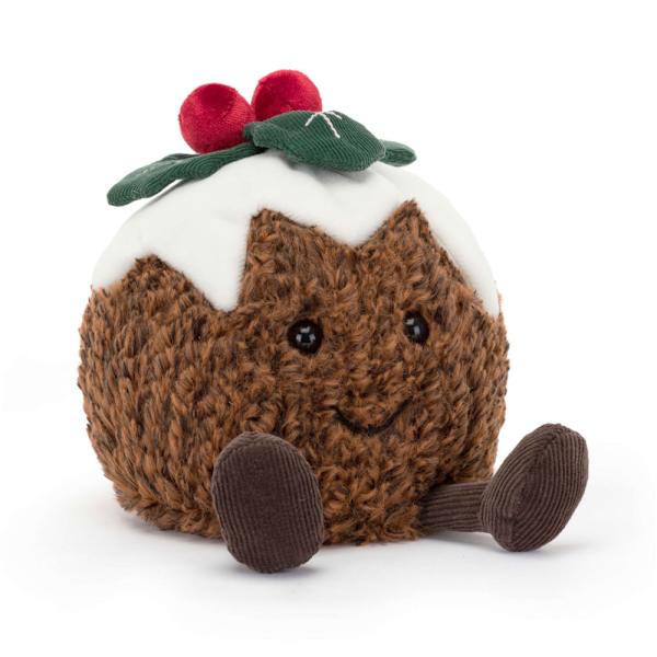 Jellycat Amuseables Julebudding plyslegetøj
