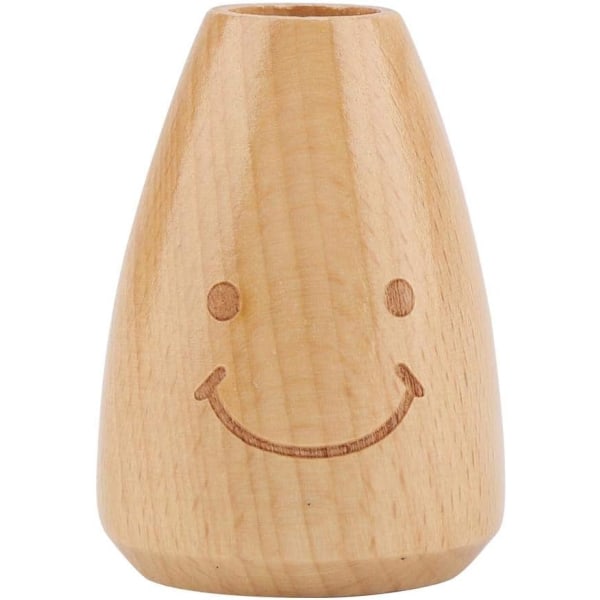 1 søt smiley-ansikt tre tannpirkerholder holder sokkel,