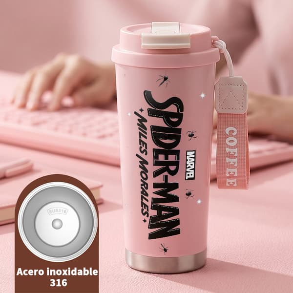 Kaffetermokande 500ml Rustfrit Stål Moderne Design Pink