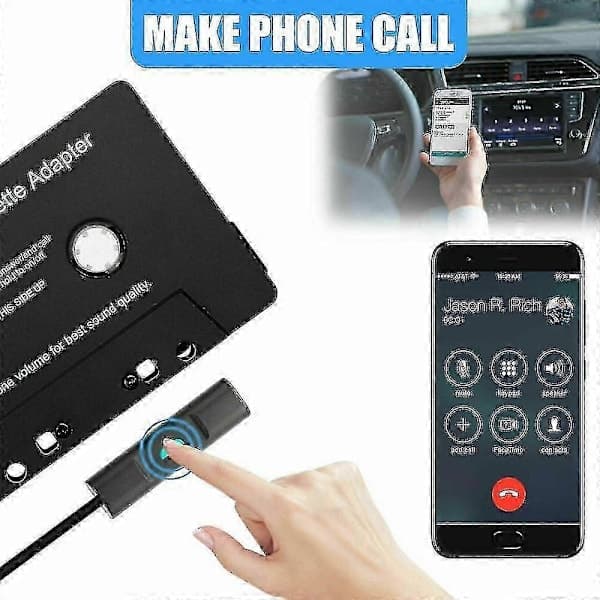 Autoradio Bluetooth -kasettisoitin Bluetooth 5.0 -kasetti Aux-sovitin - HZ, A