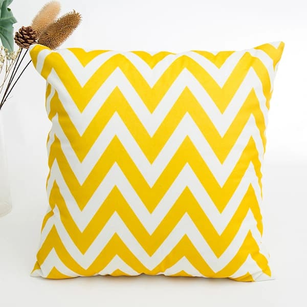 Sildebensputetrekk, Zigzag polyester putetrekk, sofatrekk med Hid,A