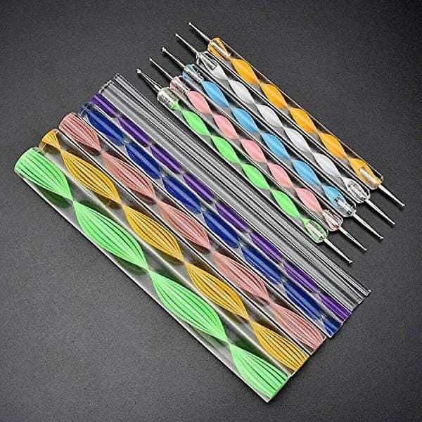Mandala Dotting Tools Kits, 25 TLG Mandala Dotting Tools Set, Dotting Pens Brushes Mandala Stencil Ball Stylus Paint Tray til Maleri Sten Tegning D