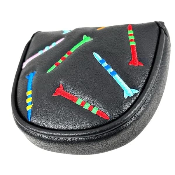 Magnetisk golfputterdeksel PU kølleputterdeksel Magnetisk lukking Golfhodebeskyttelse Bærbart golfputterdeksel, A