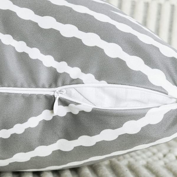 2 stk Vanntette Boho Putetrekk for Utendørsbruk Geometriske Putetrekk for Uteplass Hage Sofapute, A