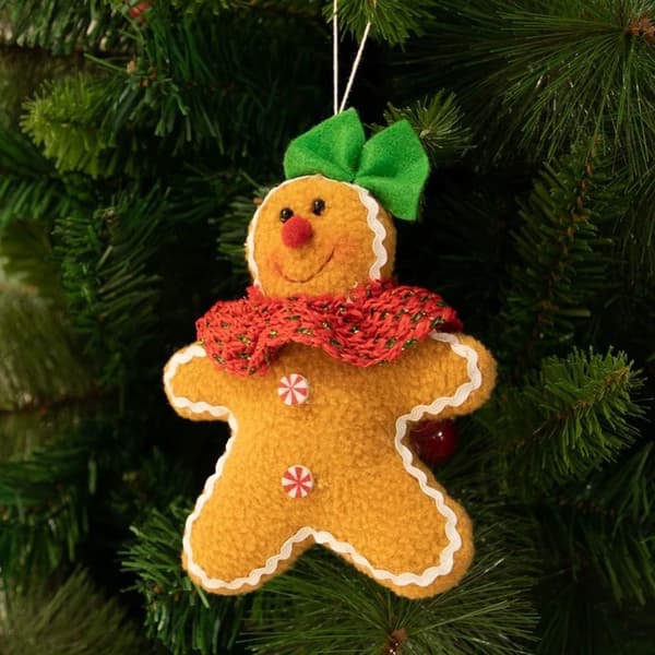 Klassiska pepparkakshusdekorationer för julgran, julkrans