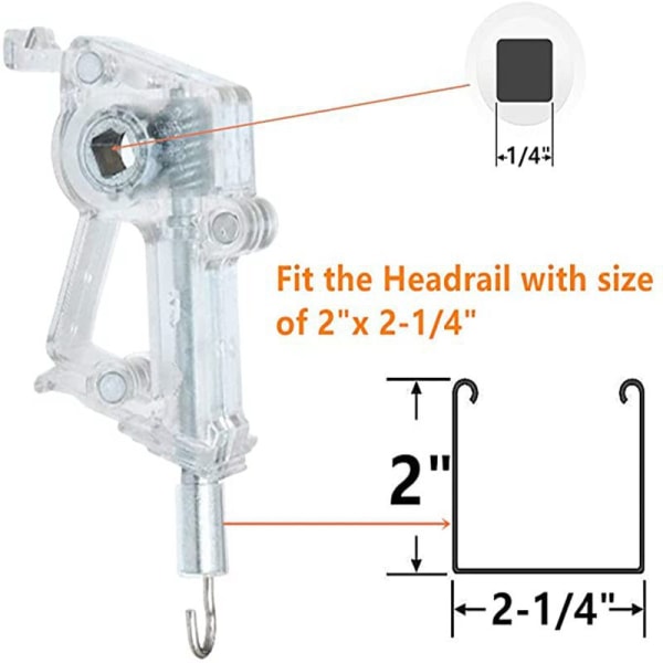 Square Window blind pull rope control head Simple replacement