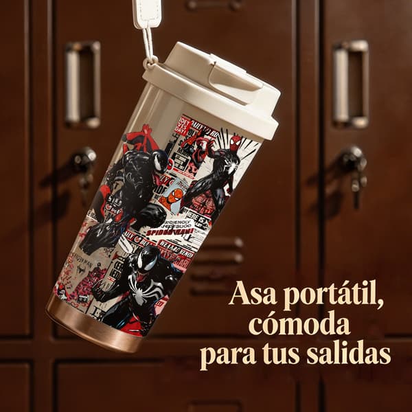 Kaffetermos 500ml 316 Rustfritt Stål Fargerikt Design Pink