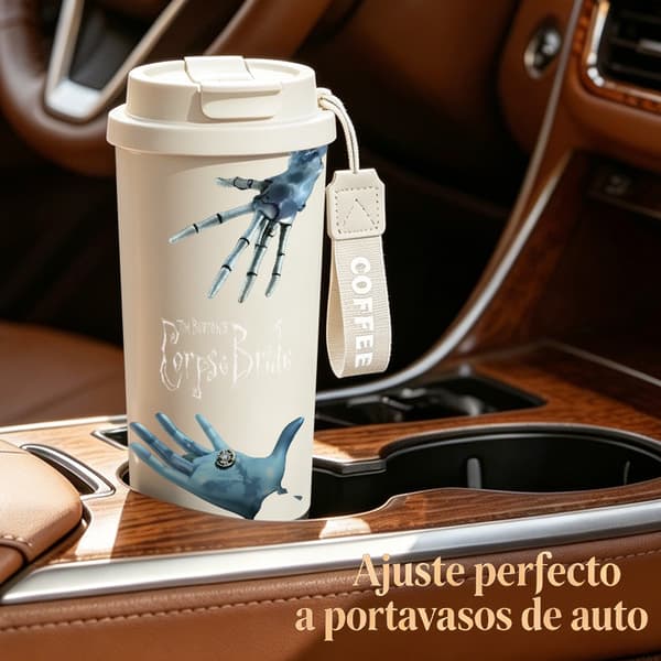 Kaffetermos 500ml 316 Rustfritt Stål Vintage Design Black
