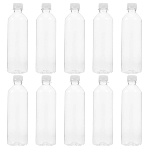 10 st 500 ml Juiceflaskor, Dricksflaskor, Kreativa Vattenflaskor (Transparent)