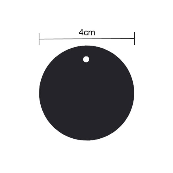 Magnetisk tablet til mobil - Klæbende - 5 stk. Sort-4mm