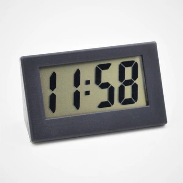 Vit Digital Klocka, Liten Klocka, Mini, Användbar som Bilklocka eller T,A