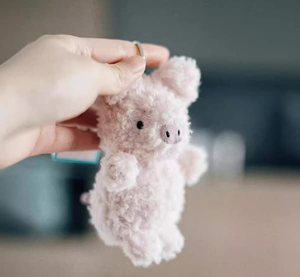 Jellycat Liten Gris Väskberlock Äkta 18 cm Style 10