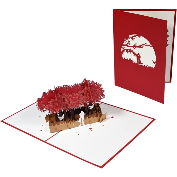 1st Kärlekskort - 3D Jubileumskort - Förlovningskort - Bröllop