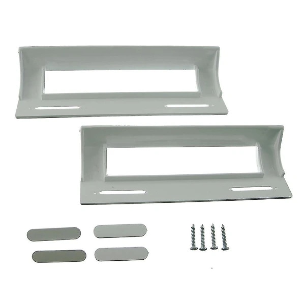 2 x Logik Universal Hvit Kjøleskap Fryser Dørhåndtak 80mm-150mm null none