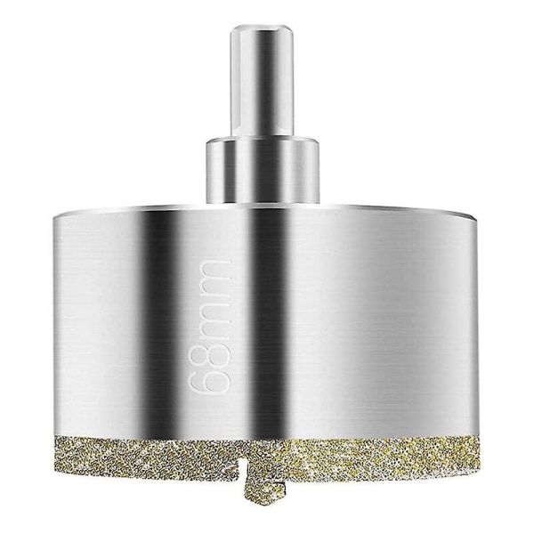 68mm Diamant Hulbor, Diamantbor med Center Guide Bor, Flise Hulbor med Diamant Overfladebelægning til Skæring af Glas, Flise, Keramik, Mar