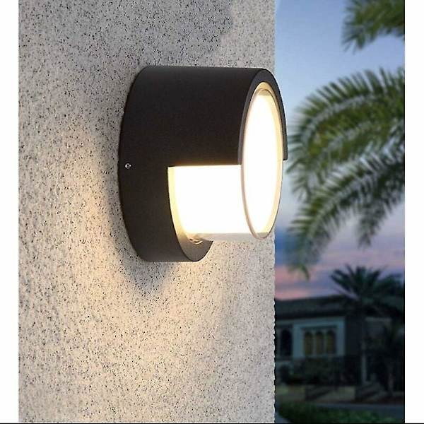 Ulkoseinävalaisin 7W LED-lamput Vedenpitävä moderni matala profiilivalaistus 3000K seinävalaisin