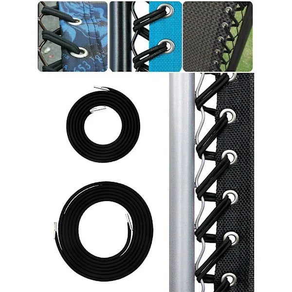 4x Rep for solsenger, elastiske rep, 4 stk