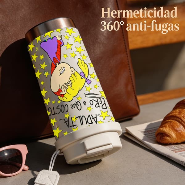 Kaffetermos 500ml 316 Rustfritt Stål Fargerikt Design Black