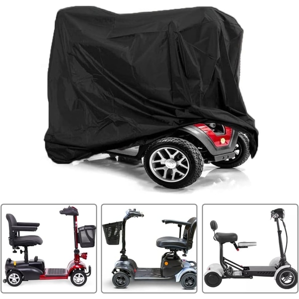 1 Piece Black 190*71*117CM Mobility Scooter Cover Waterproof and