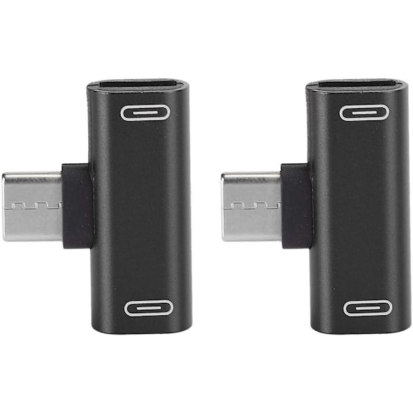 2-osainen adapteri, 2-in-1-muunnin, alumiininen USB-C pikalataus