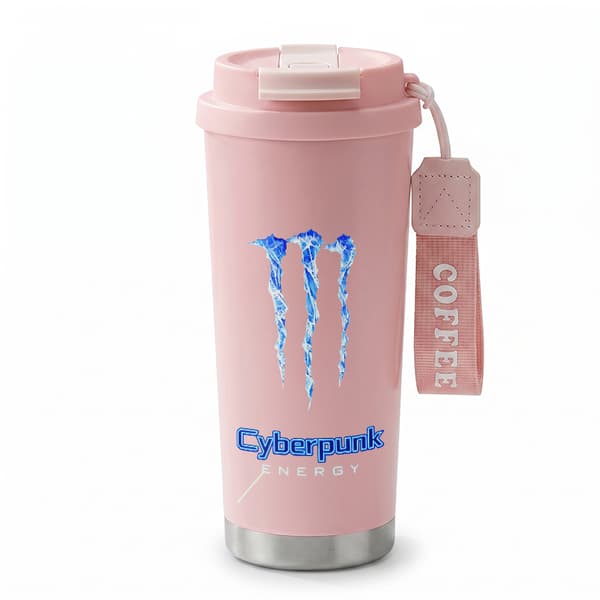 Kaffetermos 500ml 316 Rustfritt Stål Dyredesign Pink