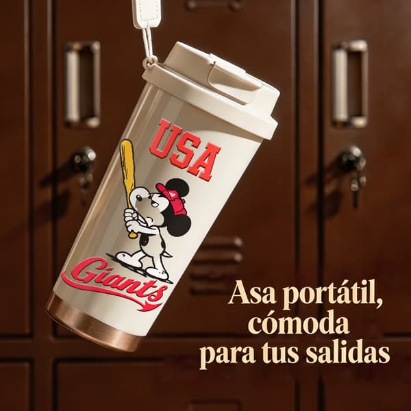 Termosmugg 500ml Rostfritt Stål Blommig Design, Isolerad kaffemugg, läckagesäker resemugg med lock White