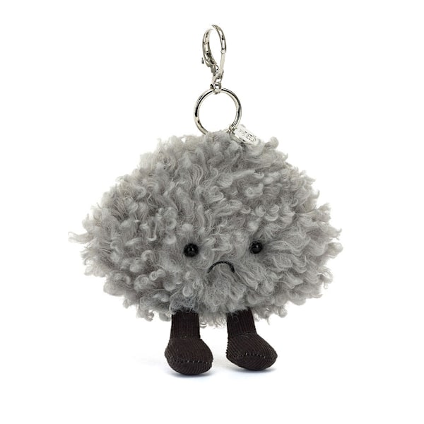 Jellycat Amuseables Storm Cloud Väskberlock, 11 cm Mjuk Kramgo Klassisk Gåva för Barn