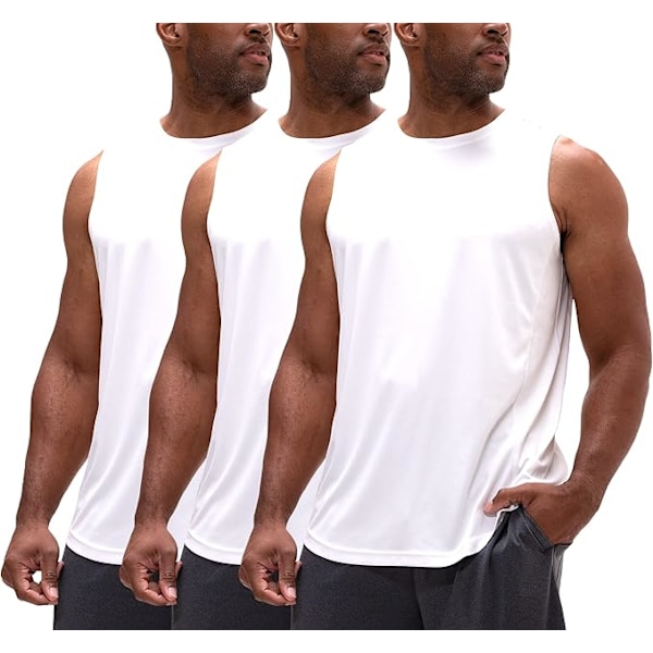 Herre Relaxed-Fit Trenings Loungewear Gym Tank Top Ermeløs (XXL kode) 3PCS