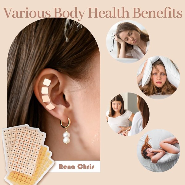 600 Multi-condition Ear Seed Acupuncture Patches, Facial