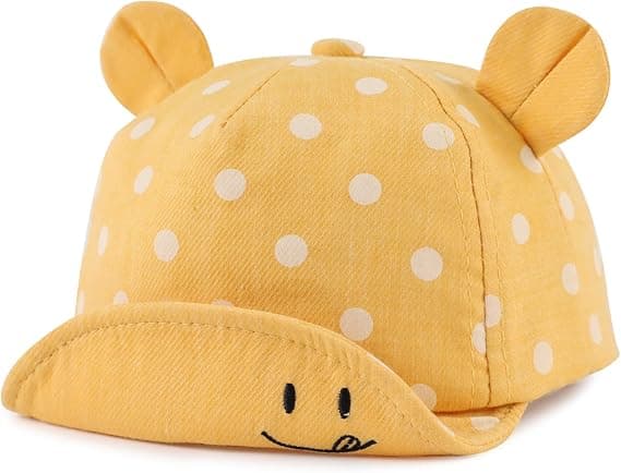 Justerbar Gul Baseballcaps En Størrelse (Ca. 48cm) Bomull