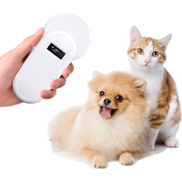 1 stk. Bærbar Dyre Microchip Scanner Dyre Chip RFID Læser Kæledyr
