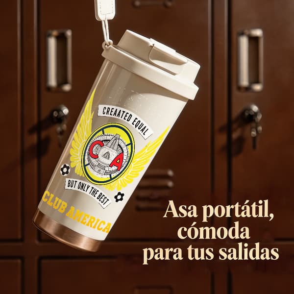 Termosmugg 500ml Rostfritt Stål Festlig Design, Isolerad kaffemugg, läckagesäker resemugg med lock White