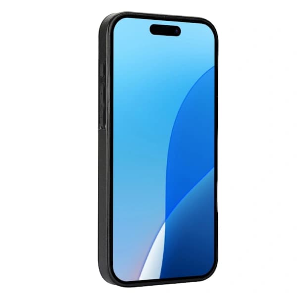 iPhone 16 Pro Kuori Korttitaskulla Nahka Musta,A