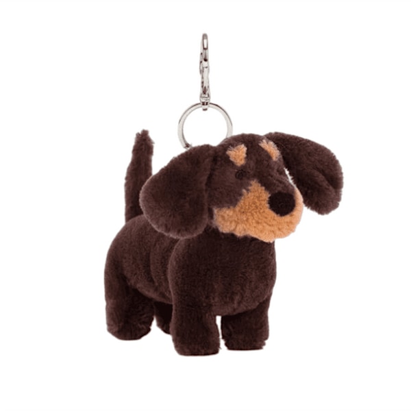 Jellycat Gosedjur, Jellycat Nyckelring, 10 cm Hund Jellycats Plysch Nyckelring Hänge, Hund Mjuk Kuddleksak