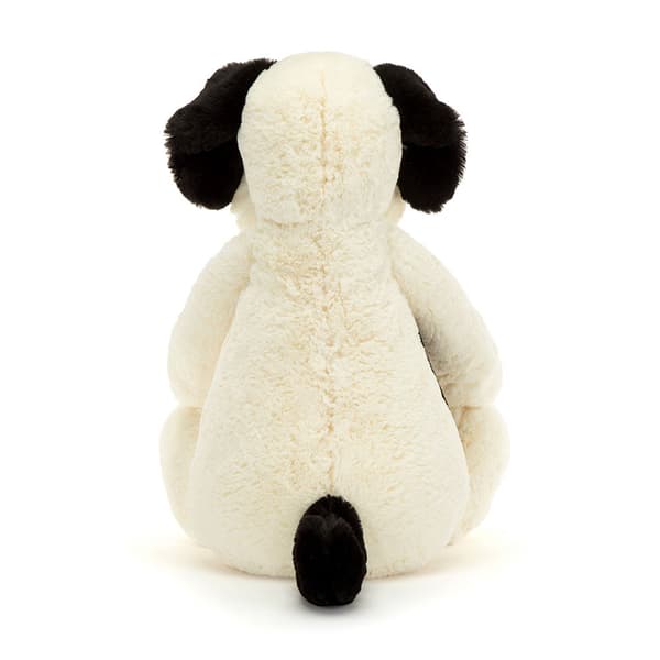 Jellycat Bashful Musta ja kermanvärinen pennun pehmolelu 51cm