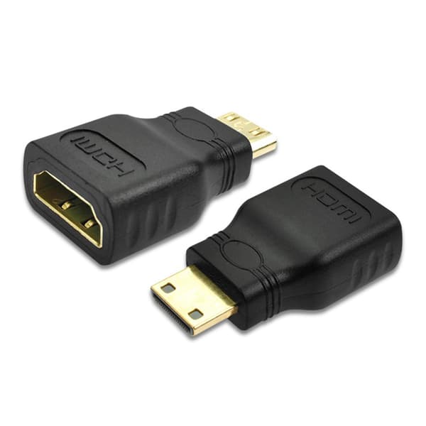 Mini HDMI han til standard HDMI hun adapter